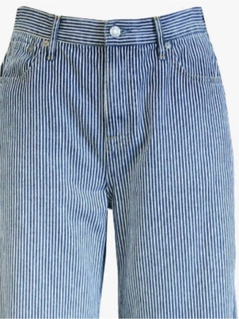 NWT ABLE Elaine Wide Leg Jeans 20W Railroad Stripe High Rise - Picture 3 of 3